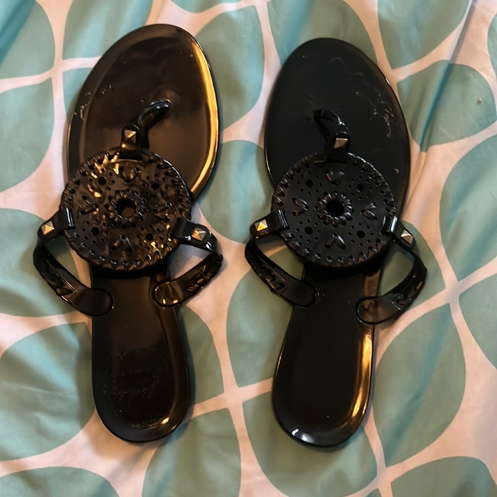 jack rogers black sandals